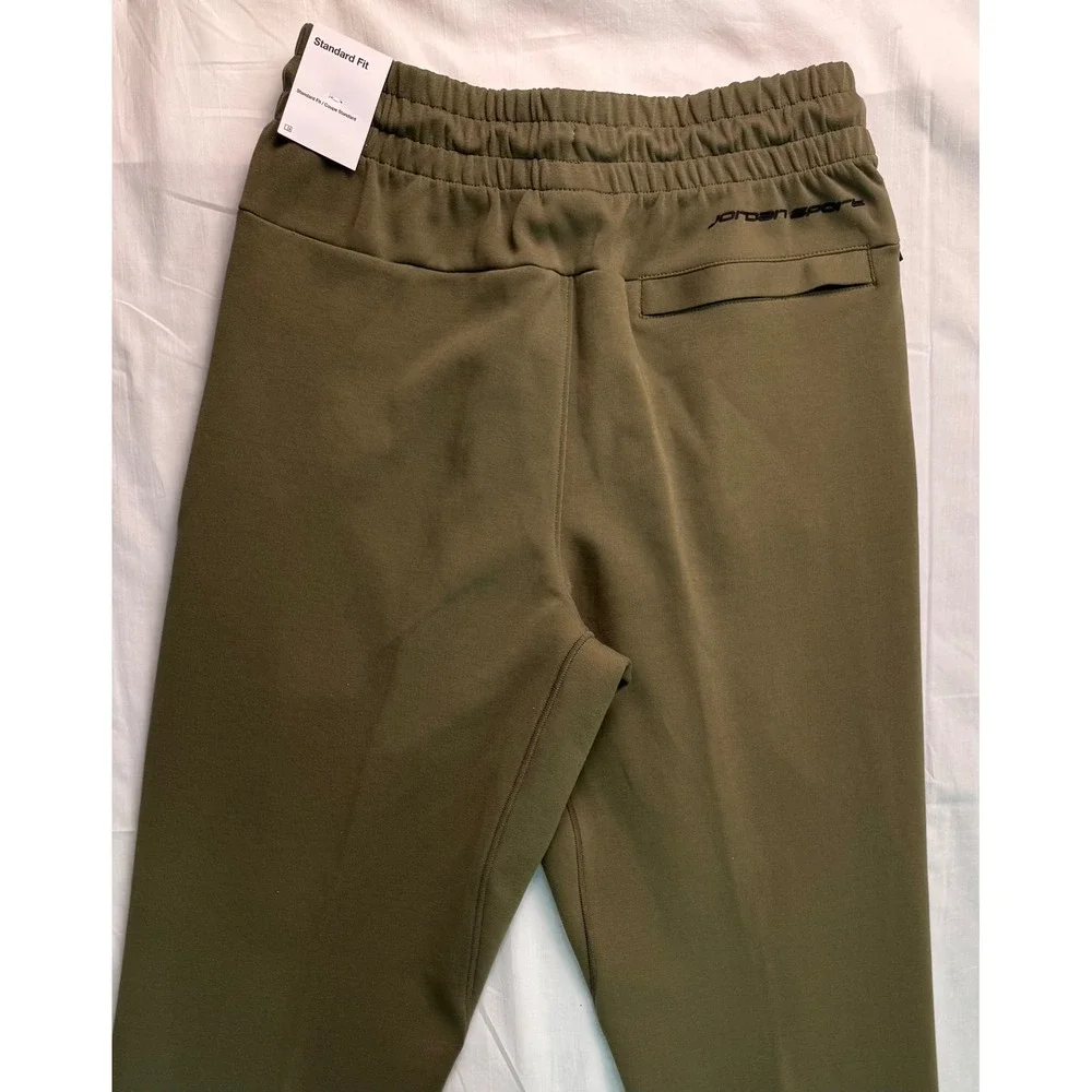 Jordan Sport Hoop Fleece Dri-FIT Mens Pants Sweatpants Olive Green Small NWT